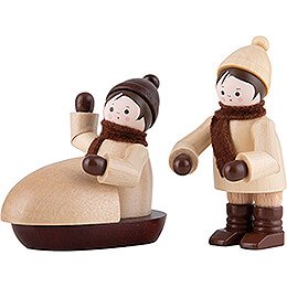 Thiel Figurines - Bobber - natural - Set of Two - 5 cm / 2 inch