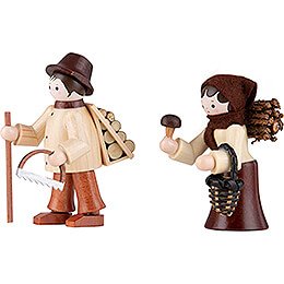 Thiel Figurines - Forest People - 2 pieces - natural - 6 cm / 2.4 inch
