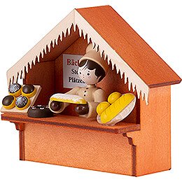 Christmas Market Stall Bakery with Thiel Figurine - 8 cm / 3.1 inch