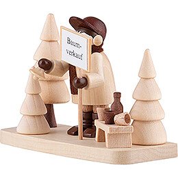 Thiel Figurine - Tree Seller on Base - 6 cm / 2.4 inch