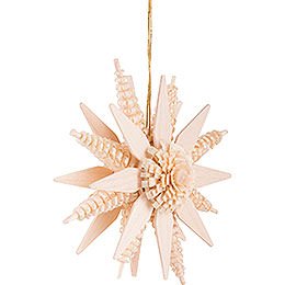 Tree Ornament - Star - Natural - 7 cm / 2.8 inch