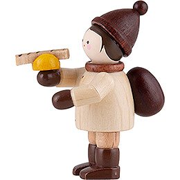 Thiel-Figur Mini-Figur Junge mit Bratwurst - natur - 4,6 cm