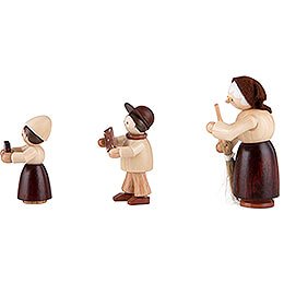 Thiel Figurines - Hansel, Gretel and Witch - 3 pieces - natural - 6 cm / 2.4 inch