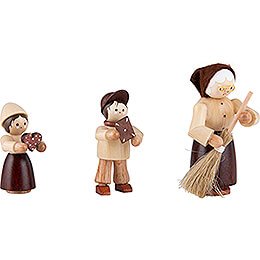 Thiel Figurines - Hansel, Gretel and Witch - 3 pieces - natural - 6 cm / 2.4 inch