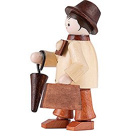 Thiel Figurine - Tourist with Suitcase - natural - 6 cm / 2.4 inch