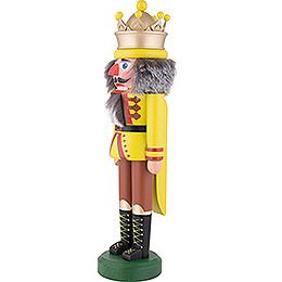 Nutcracker - King with Crown Chartreuse Matt - 43 cm / 16.9 inch