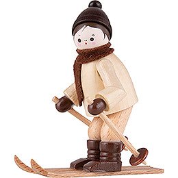 Thiel Figurine - Downhill Skier - natural - 6,5 cm / 2.6 inch