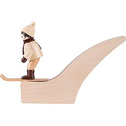 Thiel Figurine - Ski Jumper with Ski Jump - 2 pieces - natural - 7 cm / 2.8 inch