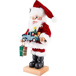 Nussknacker Weihnachtsmann mit Spielzeugauto - 46,5 cm