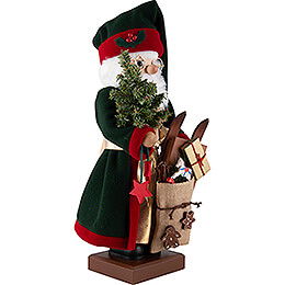 Nussknacker Weihnachtsmann mit Geschenken - 49 cm