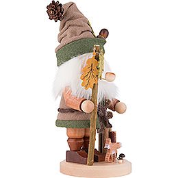 Smoker - Gnome with Fox - 34 cm / 13.4 inch