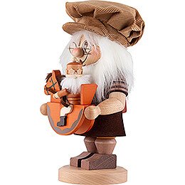 Smoker - Gnome with Horseman - 28,5 cm / 11.2 inch