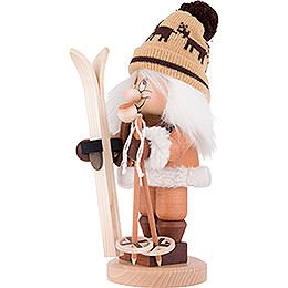 Räuchermännchen Wichtel Skifahrer - 31 cm