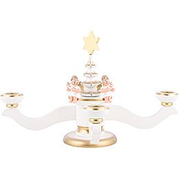 Candle Holder - Advent White - 20,0 cm / 8 inch