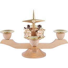 Candle Holder - Angels - Gold - 12 cm / 5 inch