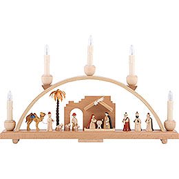 Candle Arch - Nativity Scene - 19x11 inch - 48x28 cm / 11 inch