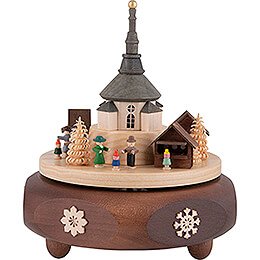 Spieldose Seiffener Weihnachtsmarkt - 16 cm