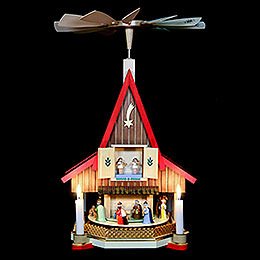 2-Tier Adventhouse - Nativity Scene - 53 cm / 21 inch