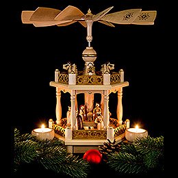 2-stöckige Pyramide Christi Geburt - 35 cm