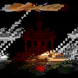 2-stckige Pyramide Christi Geburt - 35 cm