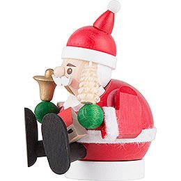 Räuchermännchen mini sitzend - Weihnachtsmann - 9 cm