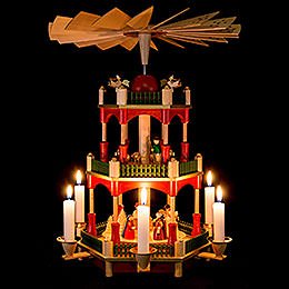 3-stöckige Pyramide Christi Geburt - 39 cm