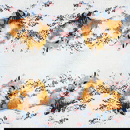Napkins Fox Family - 20 pcs. - 33 cm / 13 inch