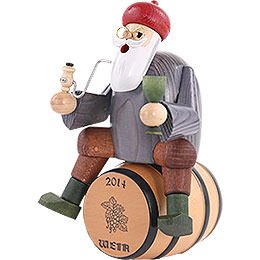 Smoker - Wine Salesman with Barrel - 18 cm / 7 inch