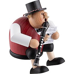 Smoker - Musician with Clarinet - 15 cm / 5.9 inch