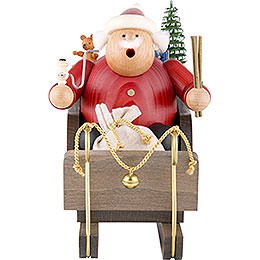 Smoker - Santa Claus with Sleigh - 20 cm / 8 inch