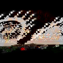 Candle Arch - Bird Feeding - 65x40 cm / 26x16 inch