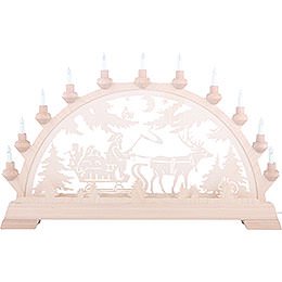 Candle Arch - Santa Claus with Sleigh - 65x43 cm / 16.9 inch