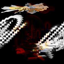 1-Tier Pyramid - Angel Music White - 21 cm / 8 inch