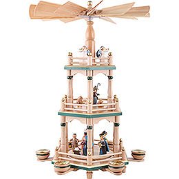 3-Tier Pyramid - Christmas Eve Natural Colors - 48 cm / 19 inch