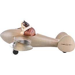 Smoker - Airplane with Pilot - Shelf Sitter - 20x40 cm / 8x16 inch