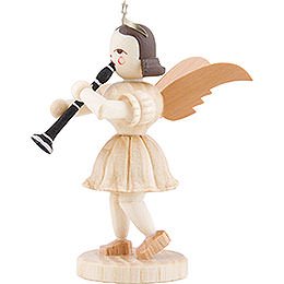 Angel Short Skirt with Clarinet, Natural - 6,6 cm / 2.6 inch