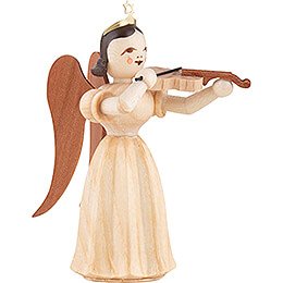 Long Pleated Skirt Angel with Violin, Natural - 6,6 cm / 2.6 inch