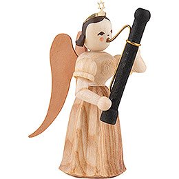 Long Pleated Skirt Angel with Fagott, Natural - 6,6 cm / 2.6 inch