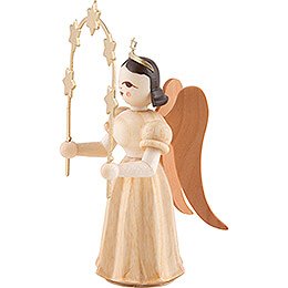 Long Pleated Skirt Angel with Star Arch, Natural - 6,6 cm / 2.6 inch