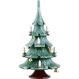 Weihnachtsbaum mit Glckchen, farbig - 12 cm