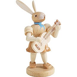 Easter Bunny with Guitar - Natural - 7,5 cm / 3 inch