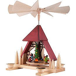 1-stöckige Pyramide Kinderweihnacht  - 29 cm