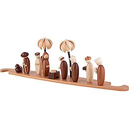Theme Platform for Modern Light Triangle - Holy Family - Natural - 49x12 cm / 19.3x4.7 inch