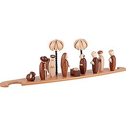 Theme Platform for Modern Light Triangle - Holy Family - Natural - 49x12 cm / 19.3x4.7 inch