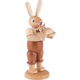 Easter Bunny with Cat - 11 cm / 4 inch