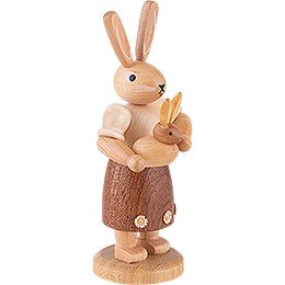 Easter Bunny Mother with Child - 11 cm / 4 inch