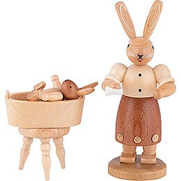 Easter Bunny Mother with Child - 11 cm / 4 inch