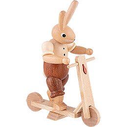 Bunny with Scooter - 11 cm / 4 inch