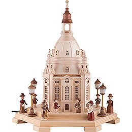 Lighted House Church of Our Lady Dresden - 24x21x28 cm / 9.4x8.3x11 inch