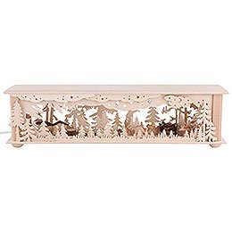Illuminated Stand Forest with Deer for Candle Arches - 50x12x10 cm / 20x5x4 inch